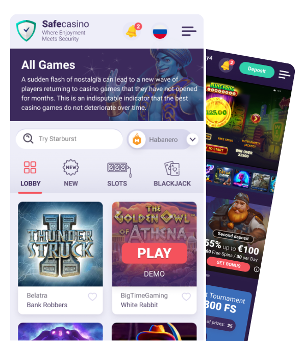 Safecasino Mobilní kasina
